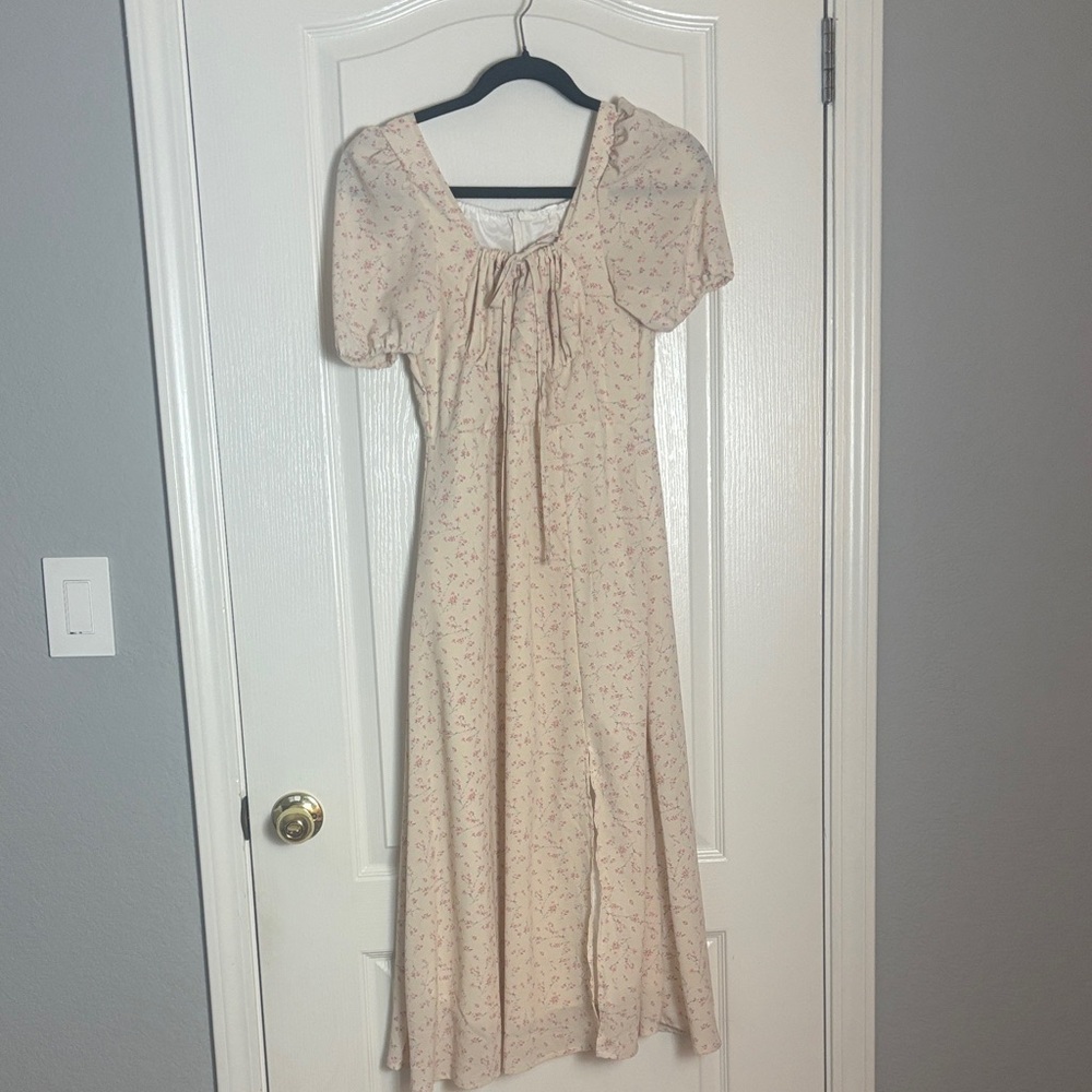 Floral Cream Women's Dress